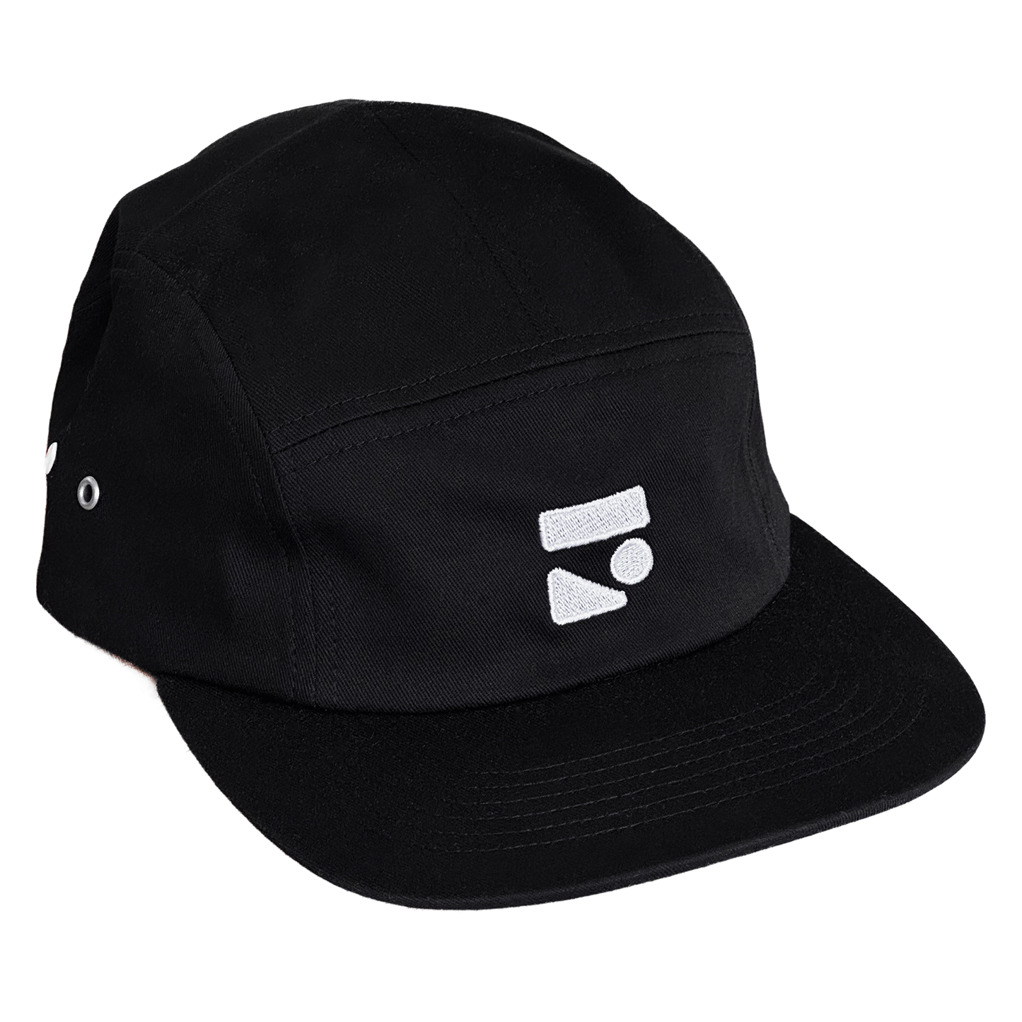 five panel logo cap
